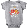 fight for the things you love pizza donuts Baby Bodysuit