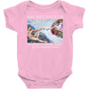 Michelangelo Creation of Adam Baby Bodysuit