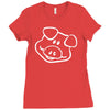pig funny Ladies Fitted T-Shirt