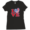 star spangled hammered Ladies Fitted T-Shirt