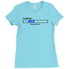 coole geek t shirts loading nerd admin computer pc big bang theory fun Ladies Fitted T-Shirt