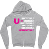 U=U Undetectable = Untransmittable Zipper Hoodie