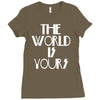 the world is yours Ladies Fitted T-Shirt