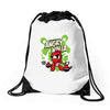 angry ninja and co Drawstring Bags