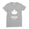 Canada Established 1867 Ladies Fitted T-Shirt
