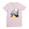 puker printer Ladies Fitted T-Shirt