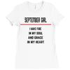 September Girl Ladies Fitted T-Shirt