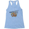 octopus with bubble gun goes pewpew Racerback Tank