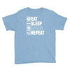 eat sleep spurs Youth Tee