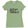 35. help!! theese peeple r kidnaping us 019 Ladies Fitted T-Shirt