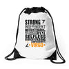 Strong Independent Motivated Virgo Drawstring Bags