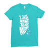 lonely astronaut Ladies Fitted T-Shirt