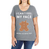 i can't feel my face Ladies Curvy T-Shirt