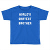 world's okayest brother Toddler T-shirt