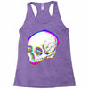 skull glitch Racerback Tank