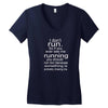 i don't run Women's V-Neck T-Shirt