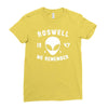 roswell 1947 we remember alien Ladies Fitted T-Shirt