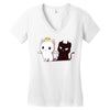 purr evil Women's V-Neck T-Shirt