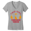 This Girl Loves Yorkshire Terriers Women's V-Neck T-Shirt