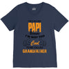I'm Called Papi Because  I'm Way Too Cool To Be Called Grandfather V-Neck Tee