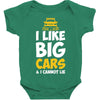 i like big monster cars Baby Bodysuit