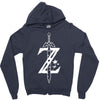 the legend of zelda - breath of the wild white logo Zipper Hoodie