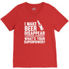 i make beer disappear! V-Neck Tee