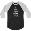 Keep Calm And Wear Grey (For Brain Cancer Awareness) 3/4 Sleeve Shirt
