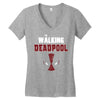 the walking deapool Women's V-Neck T-Shirt