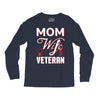 Mom Wife Veteran - Veterans Day T-Shirt Gifts Long Sleeve Shirts