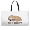 Sloth Says Not Today Weekender Totes