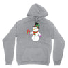 smiling snowman holding out christmas Unisex Hoodie
