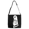 eat drink and be scary Adjustable Strap Totes