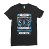 Never Underestimate the Strength of a Prostate Cancer Warrior Ladies Fitted T-Shirt