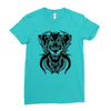 demon wolf Ladies Fitted T-Shirt
