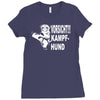 vorsicht kampfhund  funny Ladies Fitted T-Shirt