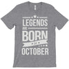 legends are born in october T-Shirt