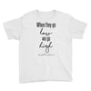 when they go low we go high Youth Tee