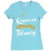 queens are born in february Ladies Fitted T-Shirt