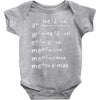 X-Mas Math Baby Bodysuit