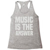 music is the answer Racerback Tank