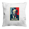 Nope Throw Pillow