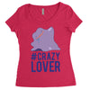 #crazylover clearance Women's Triblend Scoop T-shirt