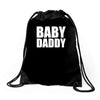 baby daddy Drawstring Bags