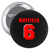 baker mayfield new jersey number Pin-back button