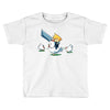mighty hero atop a chicken Toddler T-shirt