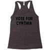 vote for cynthia Racerback Tank