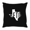 Beto Texas Map Throw Pillow