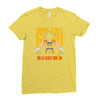 training to beat saiyan or at least warrior anime gym workout lifting Ladies Fitted T-Shirt