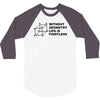 without geometry life is pointless funny math school science nerd geek 3/4 Sleeve Shirt